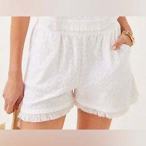 Lilly Pulitzer Riv Terry Coverup Shorts, size large